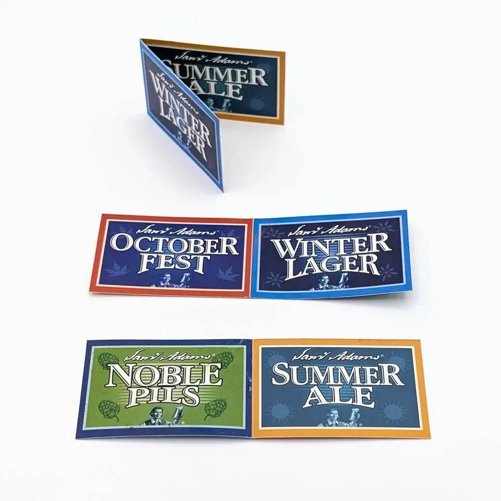 2010 Samuel Adams Seasonal Beer Tap Handle 3-Sided Inserts Rustic Noble Pils